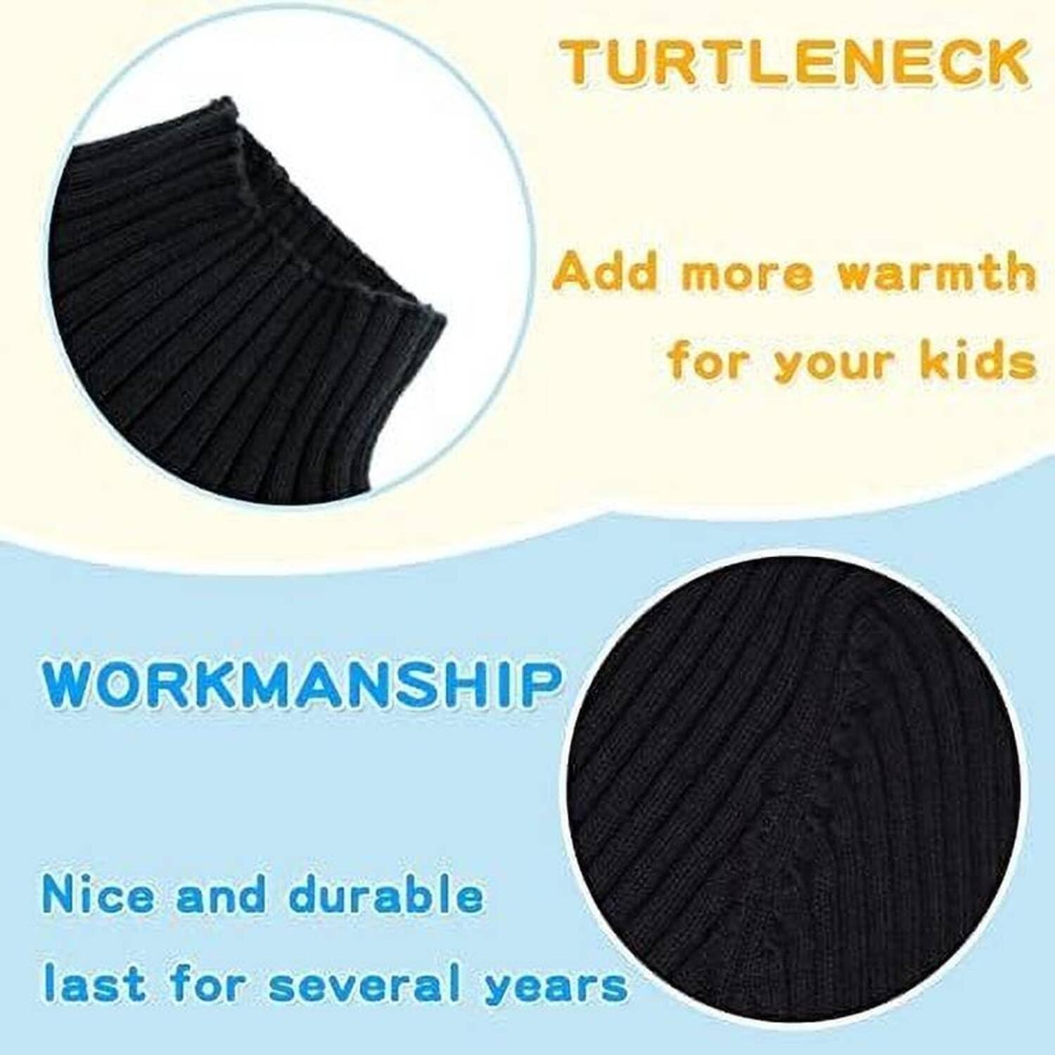 PARILUX Pink High Neck Sweater for Girls - Image 3