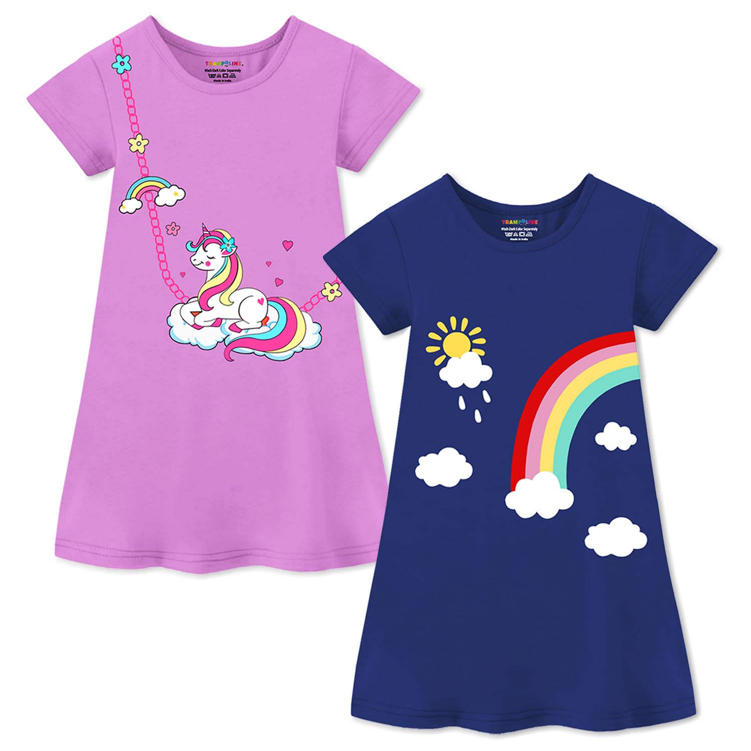 Trampoline Girls Midi Dress - Multicolour