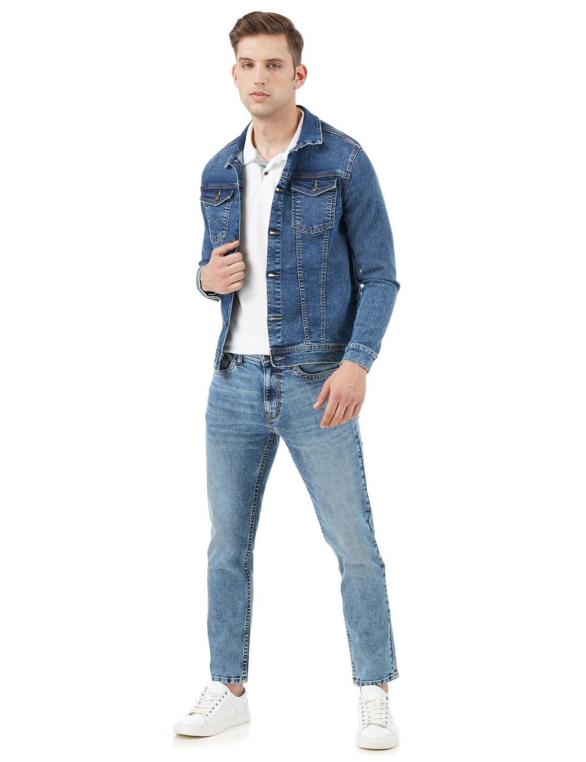 INKD Men's Stretch Denim Jacket - Indigo - Image 5