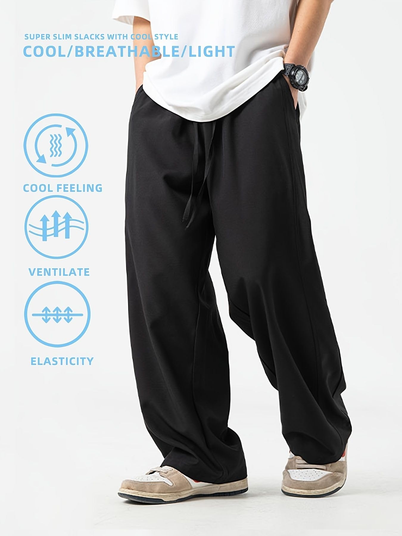 dockstreet Unisex Track Pants - Black - Image 3