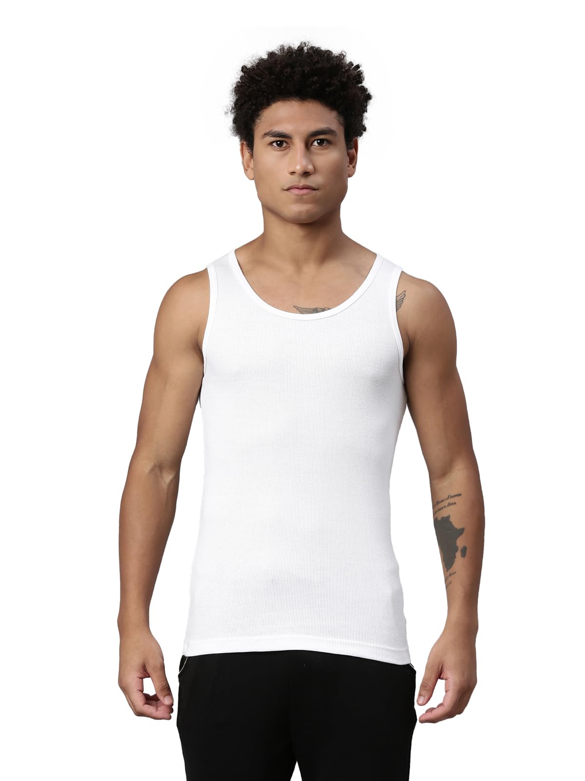 Levi's Men's Cotton Rib Vest - White