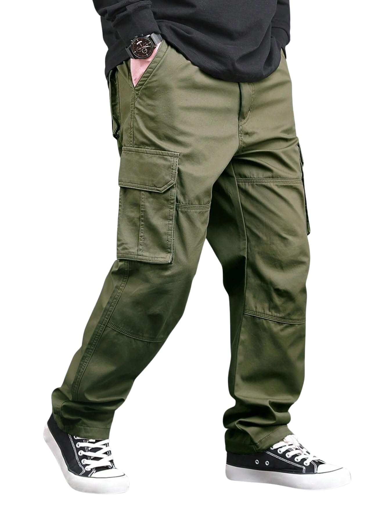Lymio Men's Green Cargo Pants
