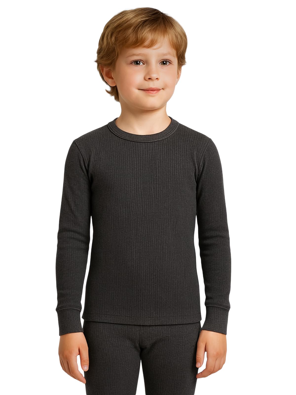 Lux Cozi Boys Thermal Top - Black