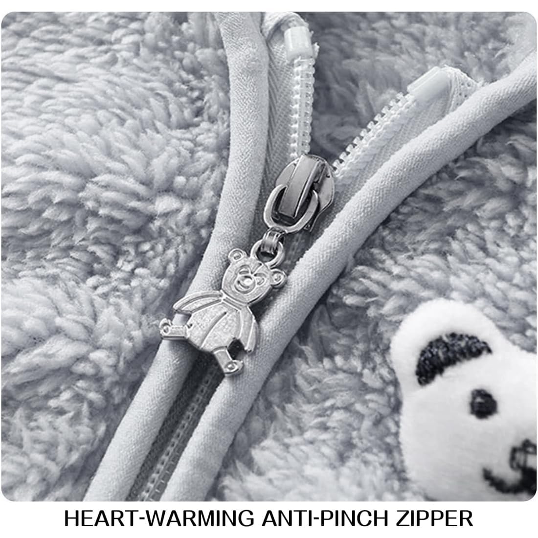 GarbGlide Baby Teddy Bear Fleece Hoodie and Leggings - Image 4