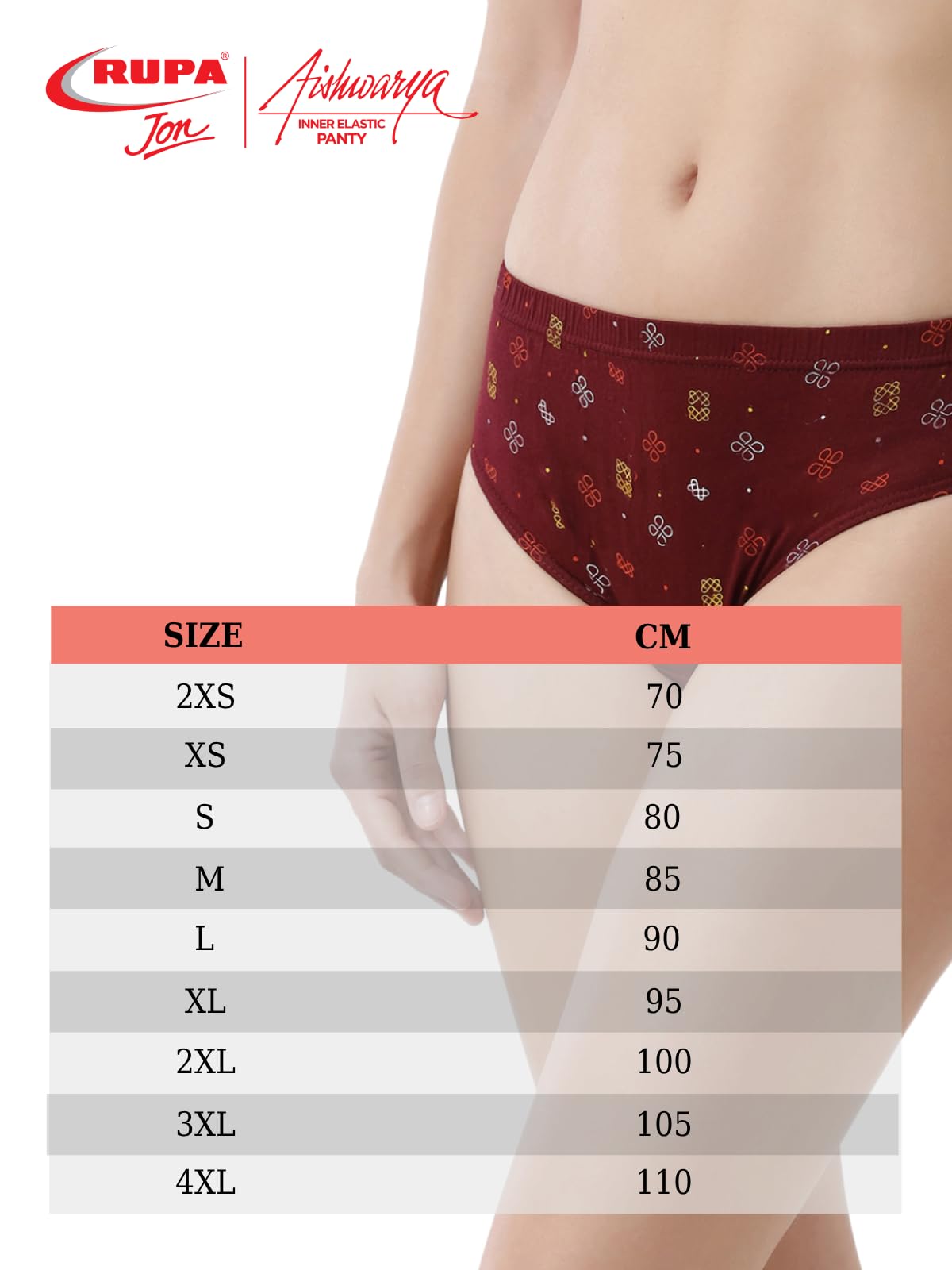 Rupa Women's Printed Cotton Briefs - Vibrant - Image 5