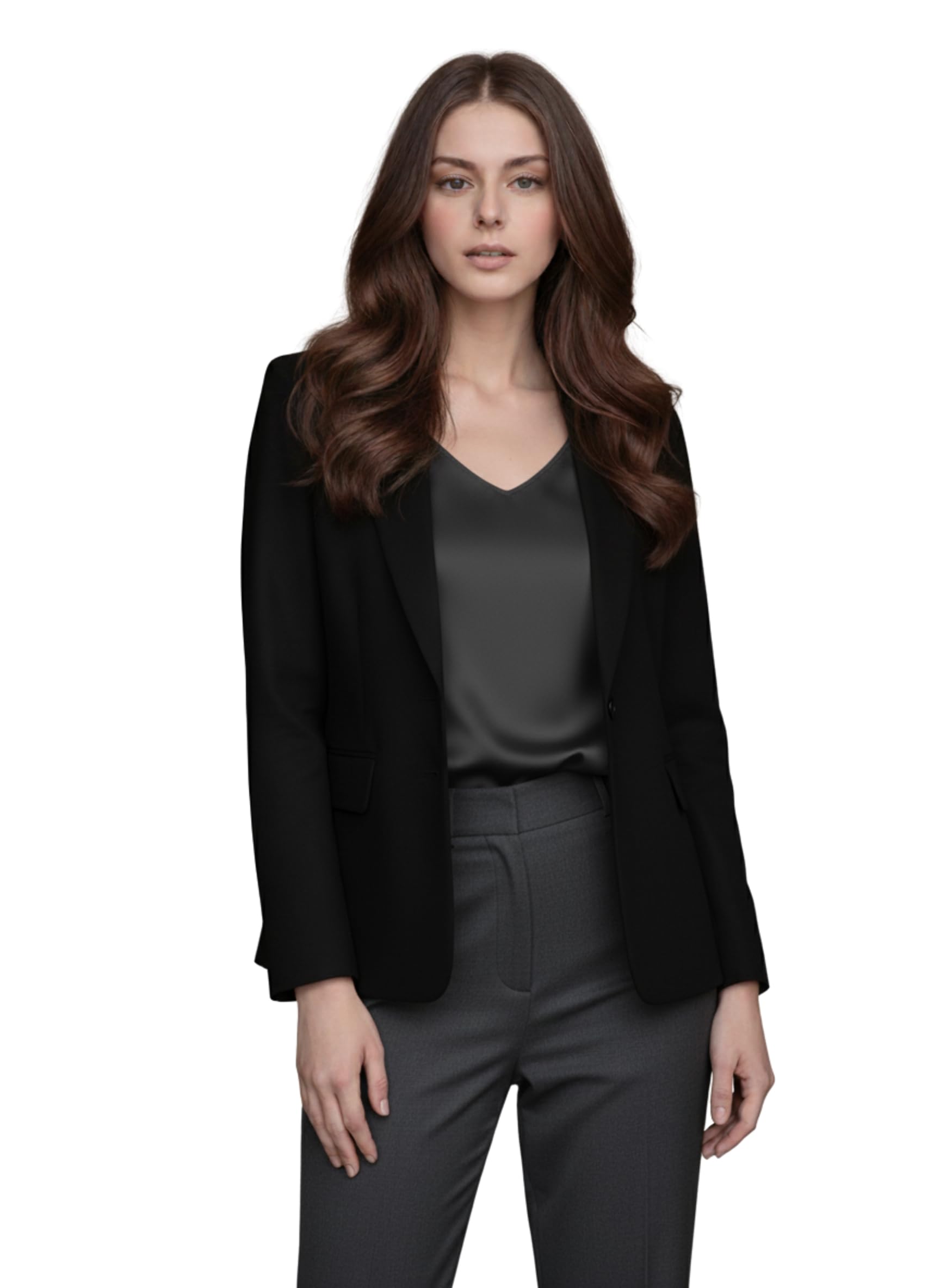 ROCKSY Black Formal Blazer for Women