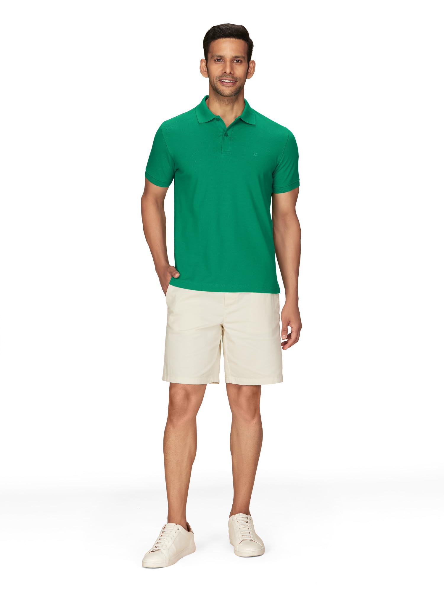 XYXX Men's Polo T-Shirt - Sea Green Cotton - Image 5