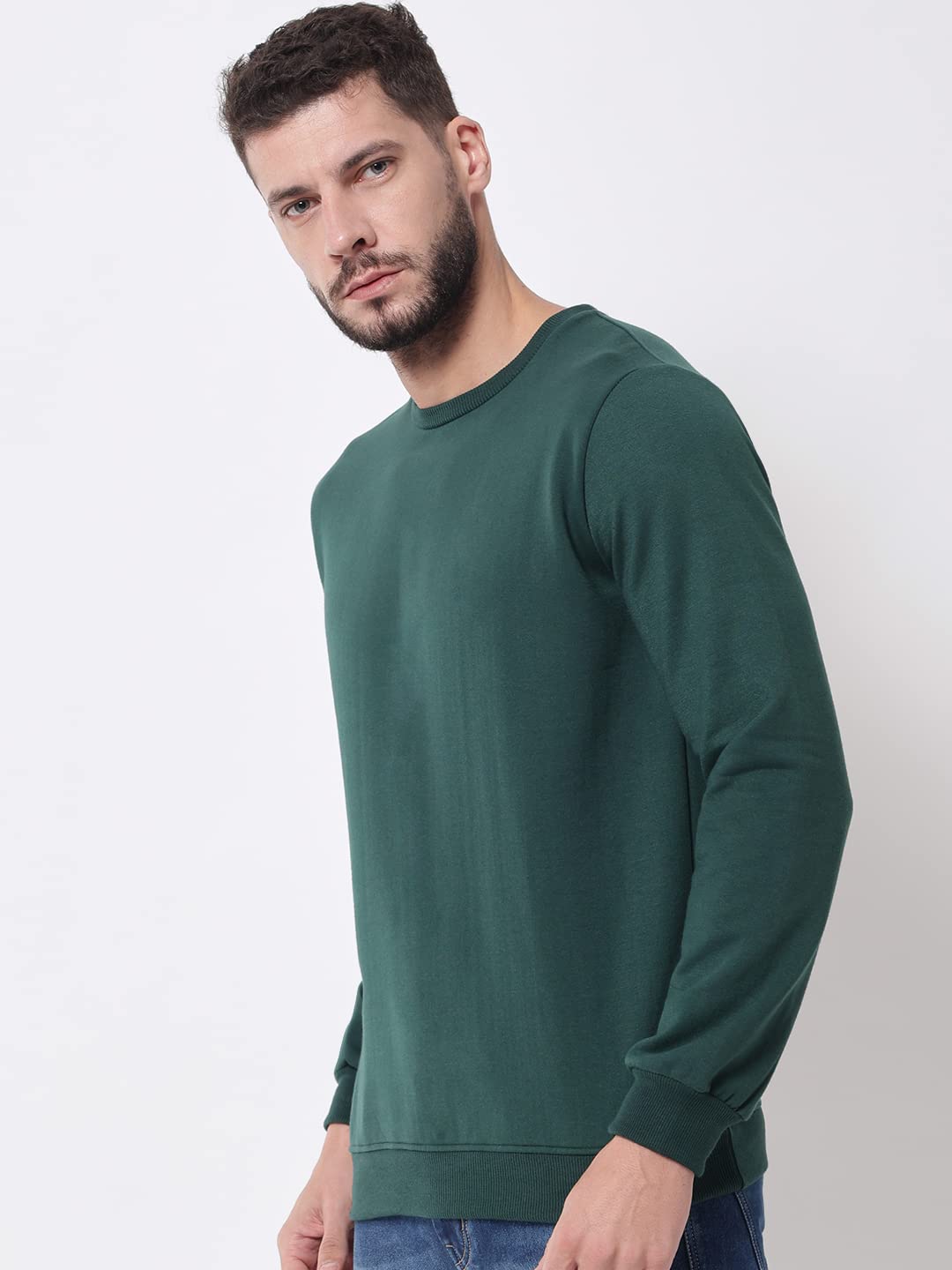 ENDEAVOUR WEAR Men's Cotton Blend Sweatshirt - Tealgreen - Image 2