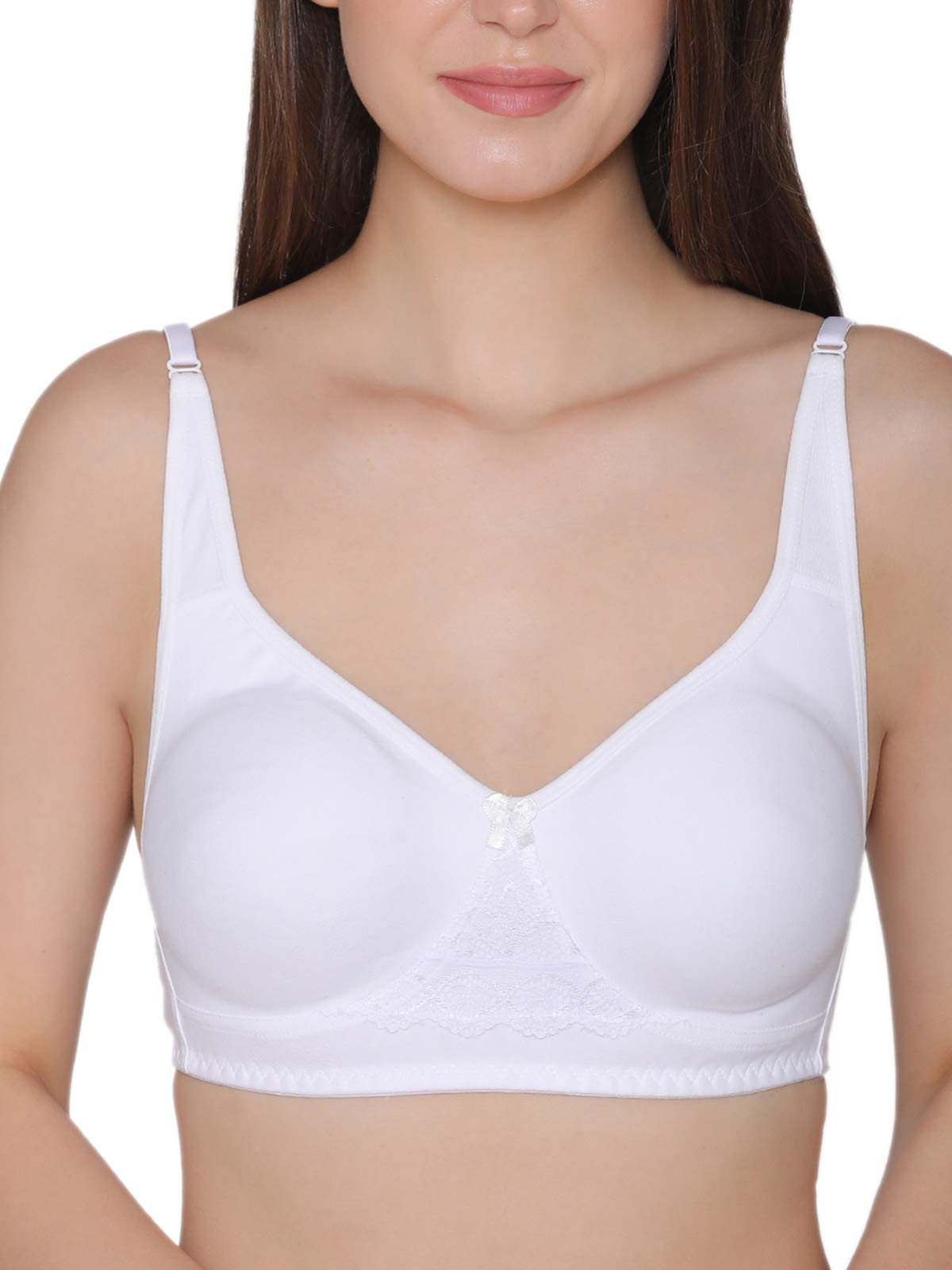Clovia Women's Cotton Non-Padded Bra with Lace