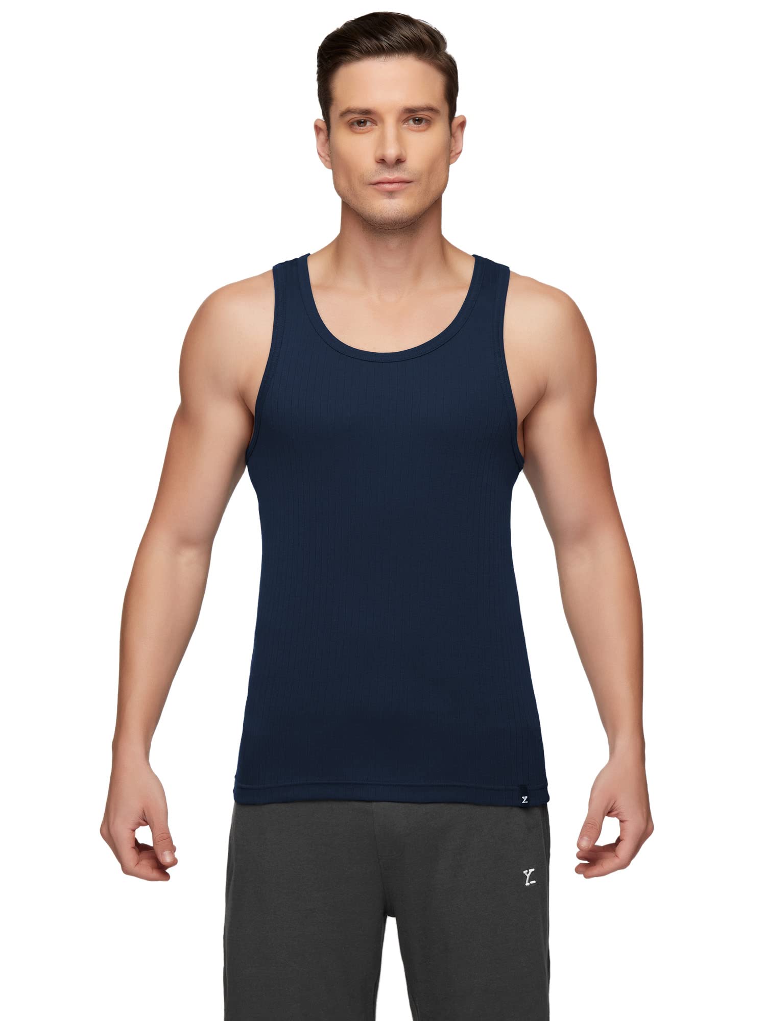 XYXX Men's Cotton Round Neck Vest - Image 2