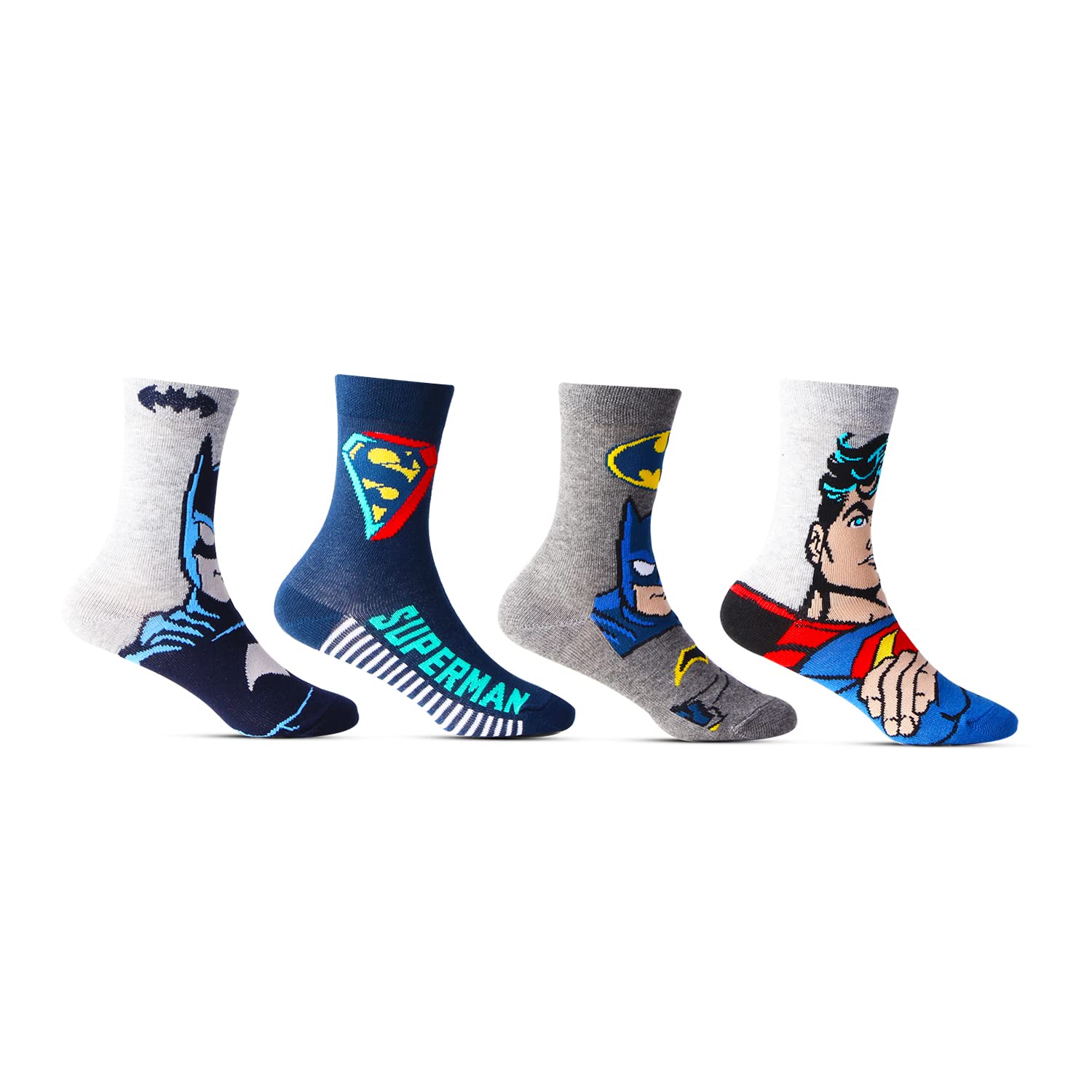 Bonjour Batman & Superman Socks for Kids - Image 2