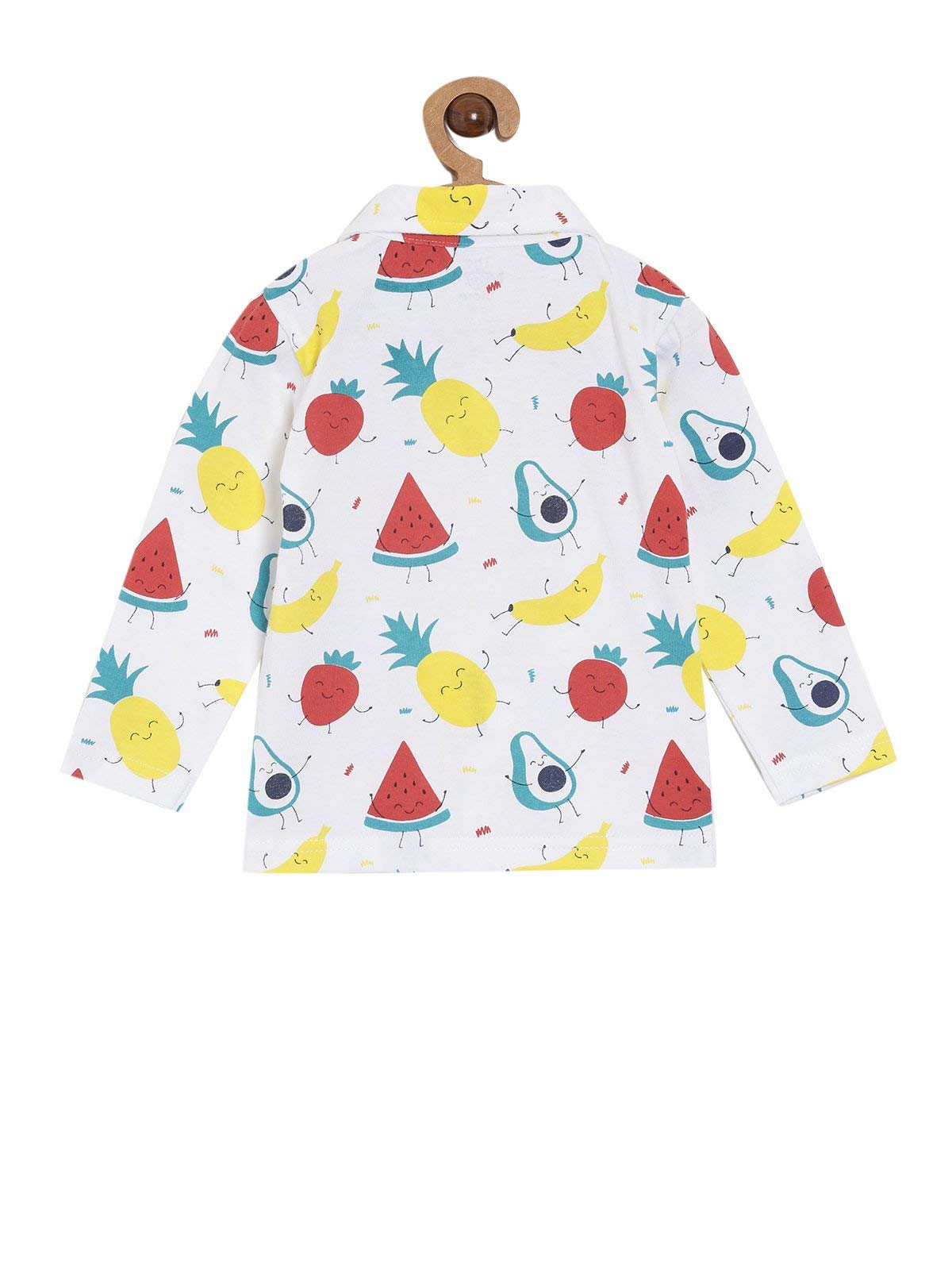 The Mom Store White Cotton Pyjama Set for Baby Boys - Image 4