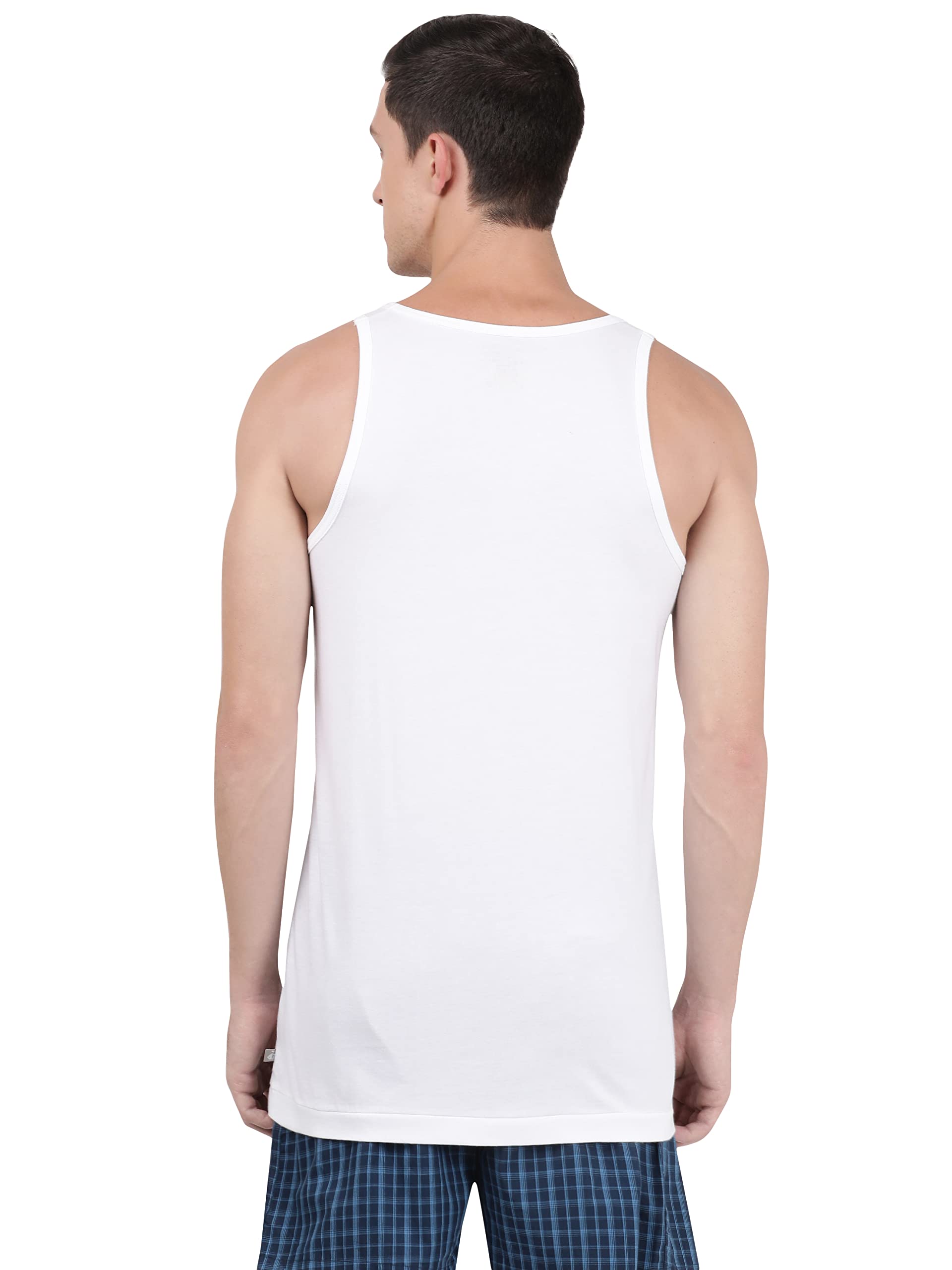 Jockey Men's Cotton Vest - White - Image 4