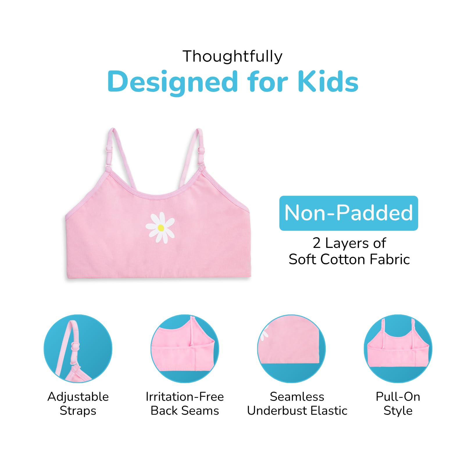 YouGotPlanB Cotton Training Bra for Girls - Image 2