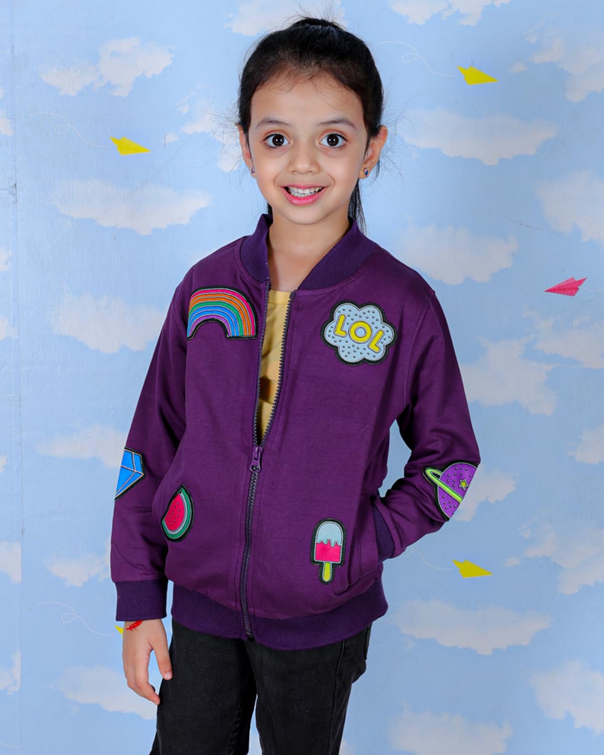 The Mom Store Multicolor Winter Bomber Jacket for Baby - Image 2