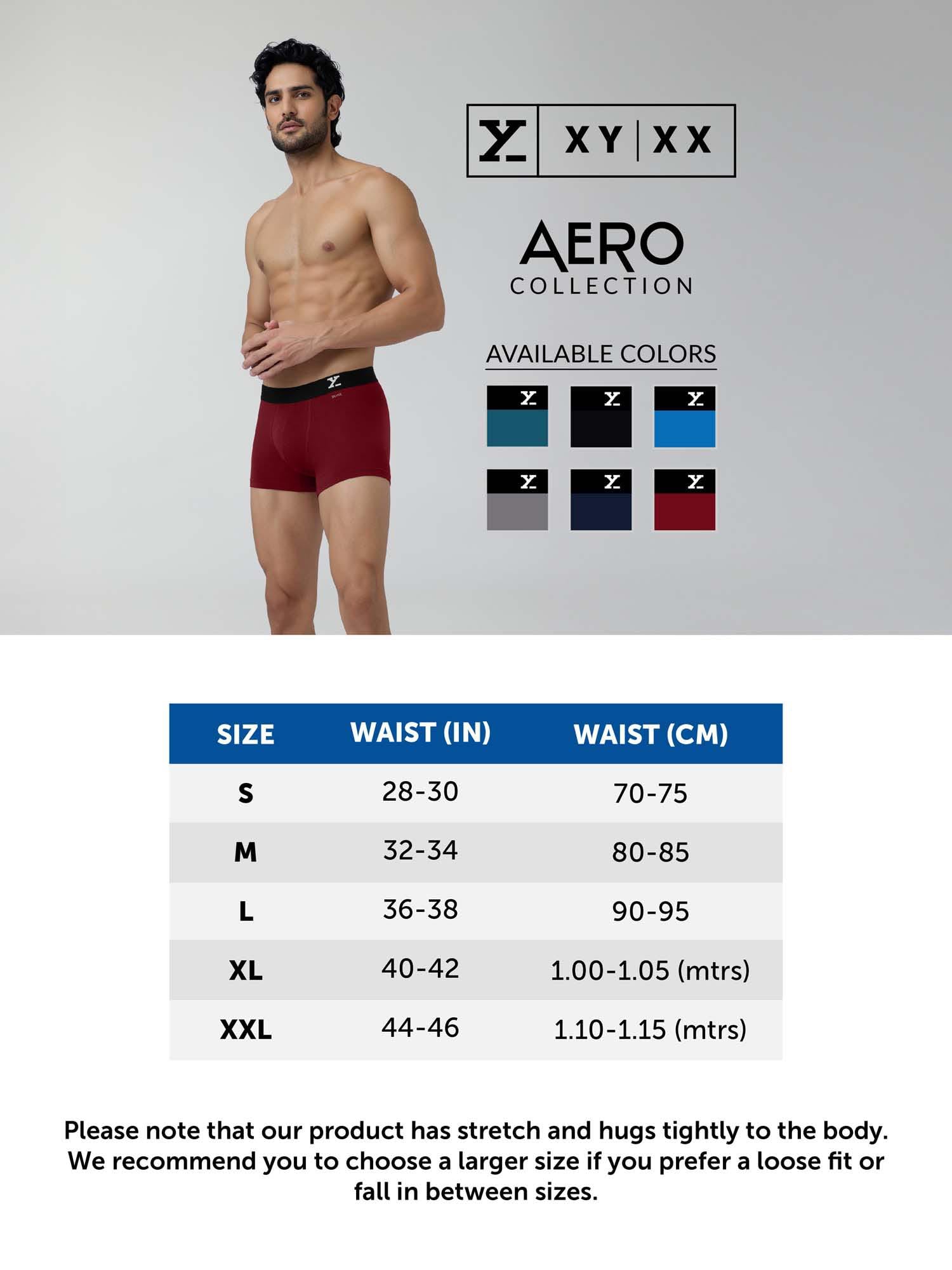 XYXX Men's Cotton Trunks - Legion Blue & Frost Grey - Image 4