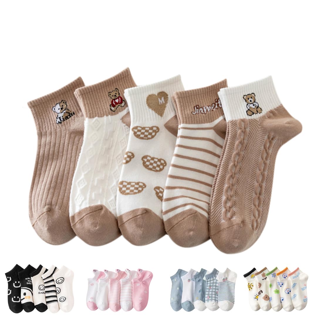 SWEET CABOODLES Cotton Ankle Socks for Women & Girls