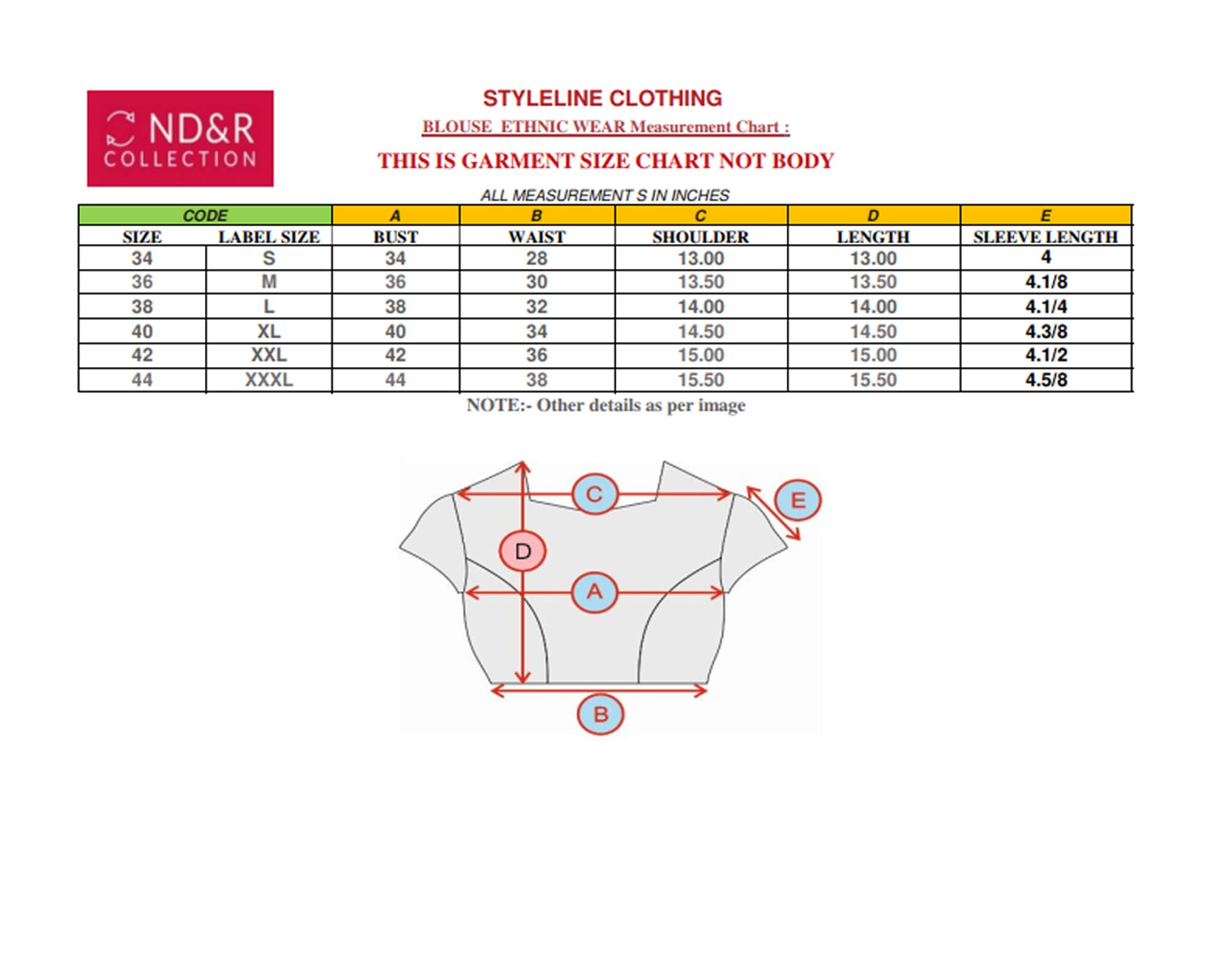 Banarasi Brocade Blouse for Women - Red - Image 5