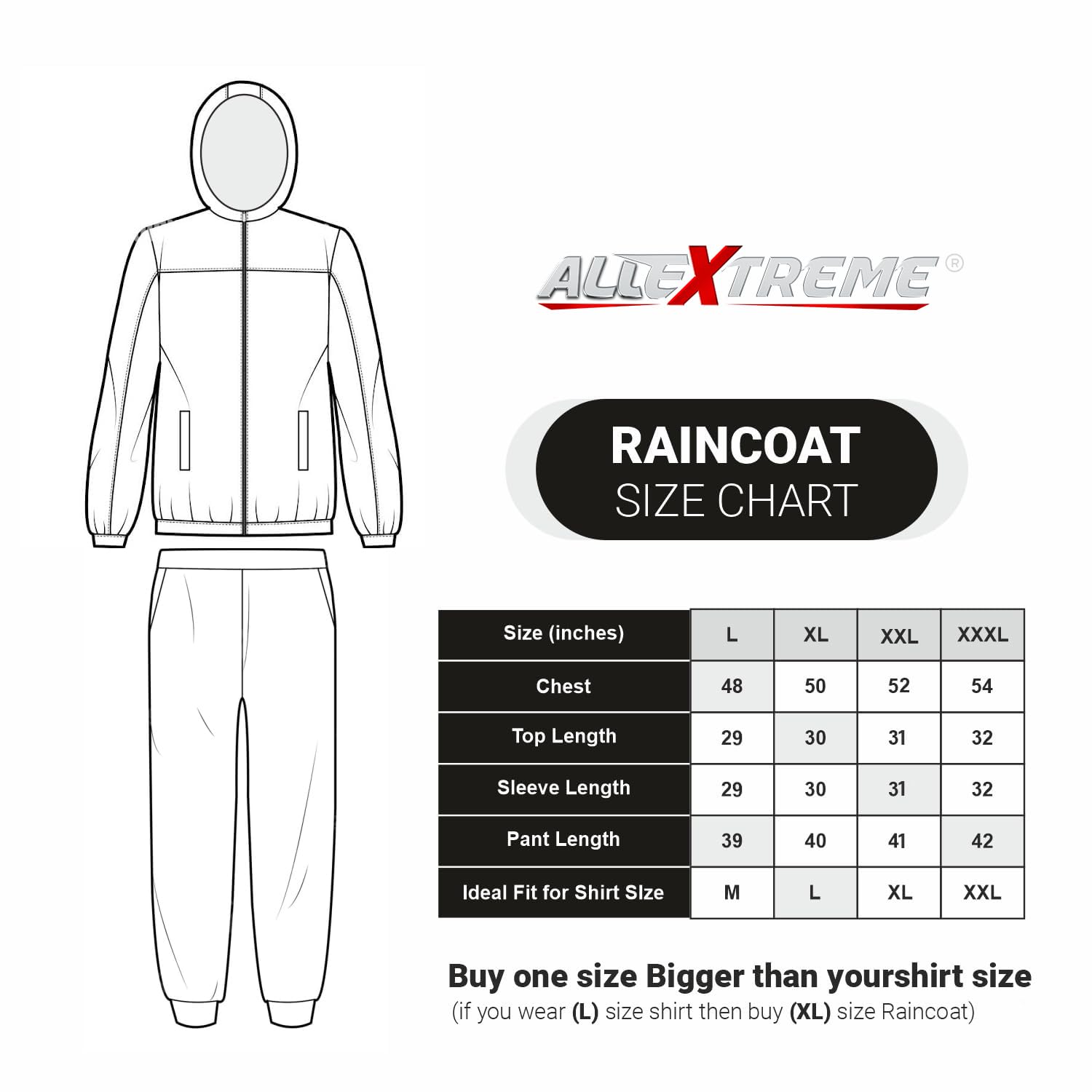 Allextreme Kinder Raincoat Rainsuit - Image 2