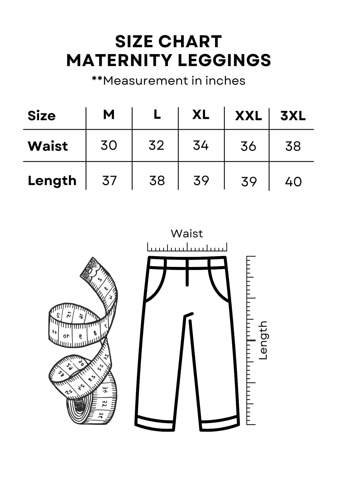 litelooks Women's Maternity Leggings - High Waist - Image 4