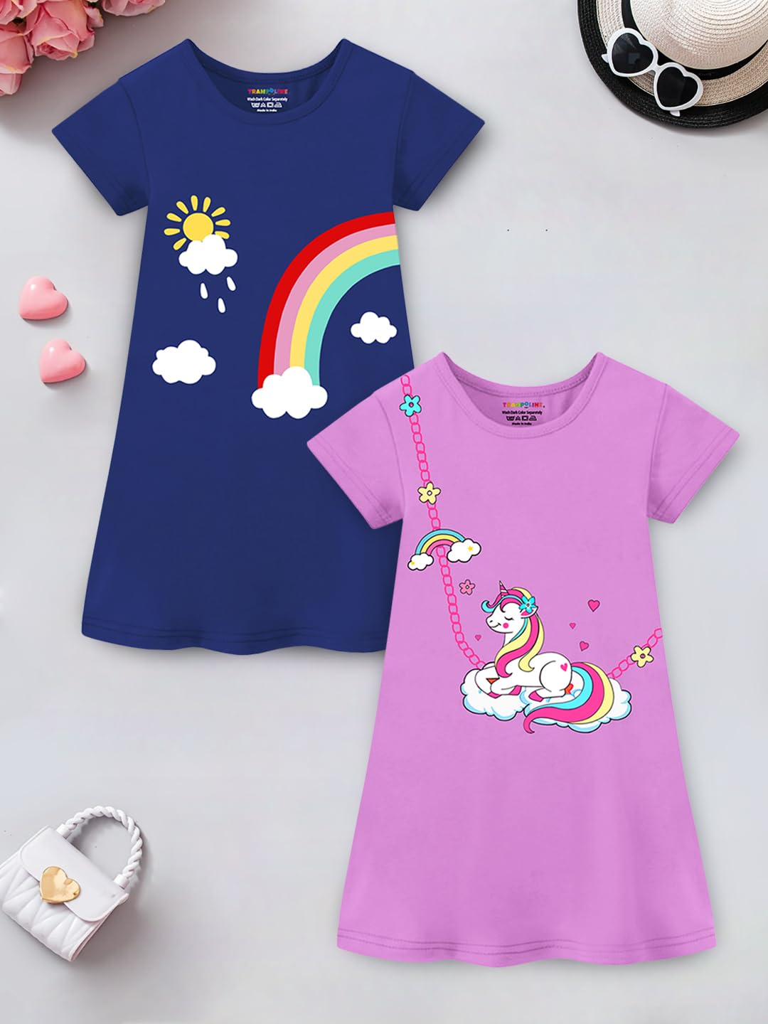 Trampoline Girls Midi Dress - Multicolour - Image 3