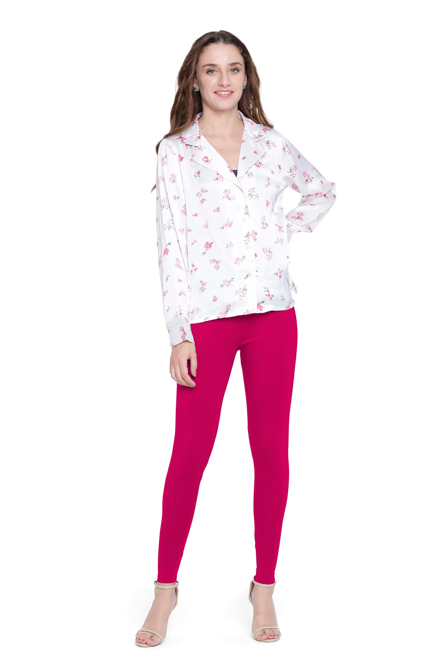 Presta Women Ankle-Length Leggings - Rani Pink - Image 4