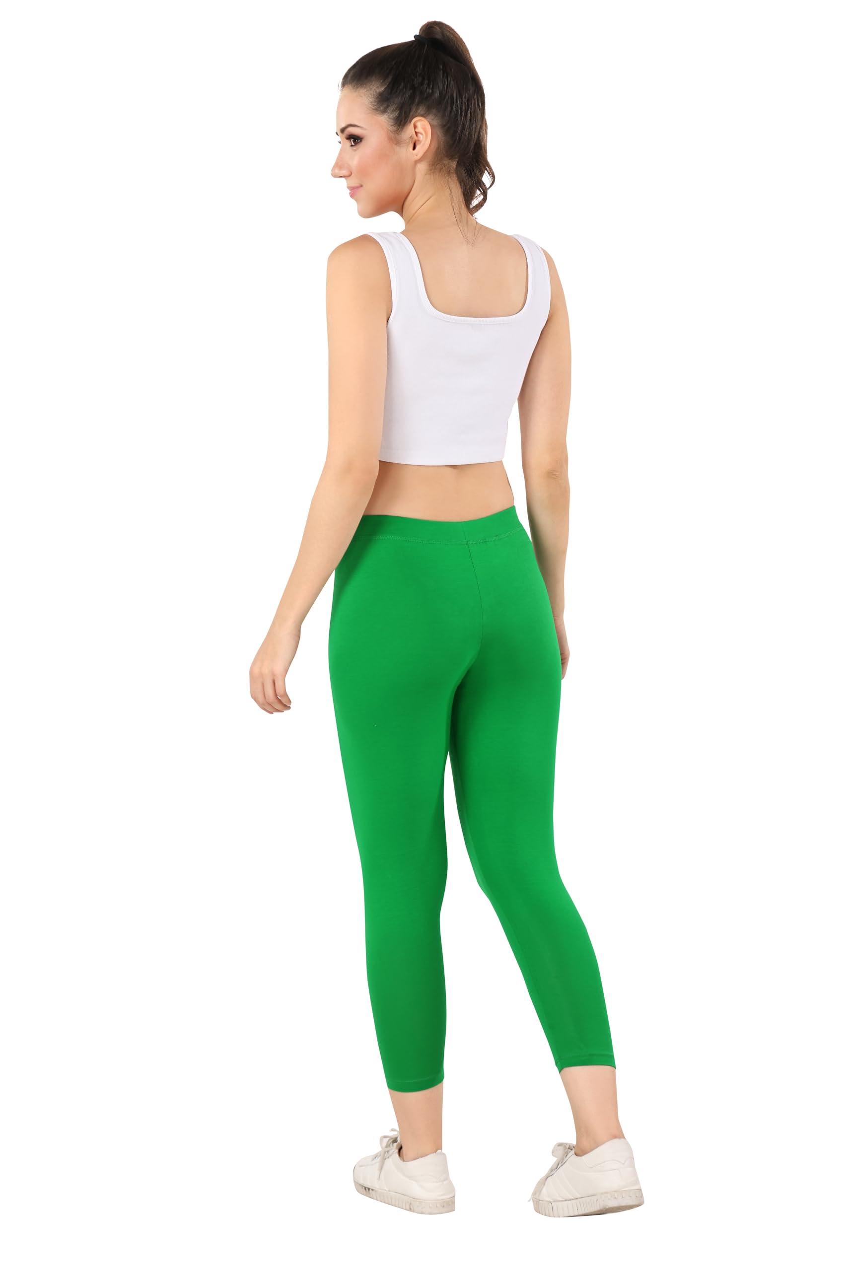TRASA Women's Tailored Cut Leggings - Green - Image 5