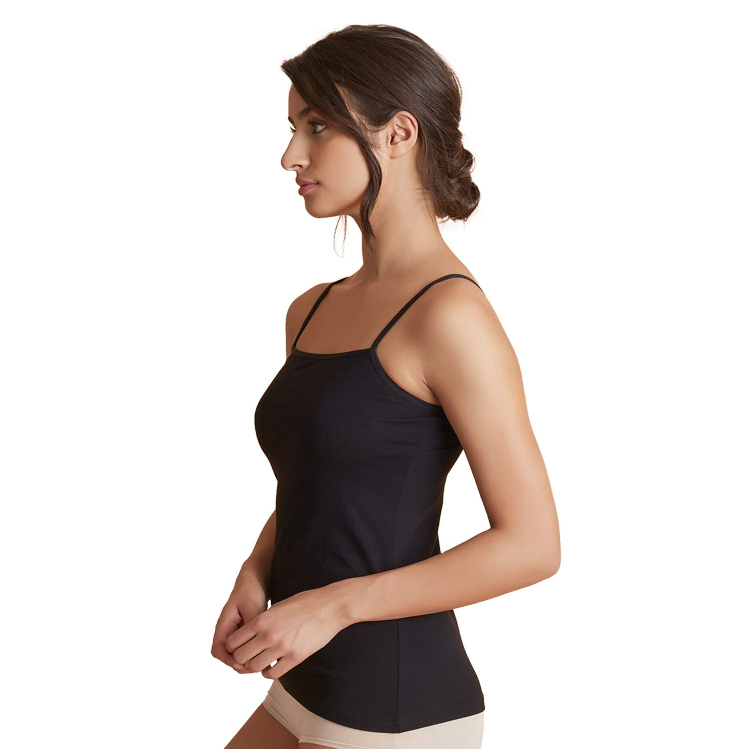 Zivame Black Cotton Camisole for Women - Image 3