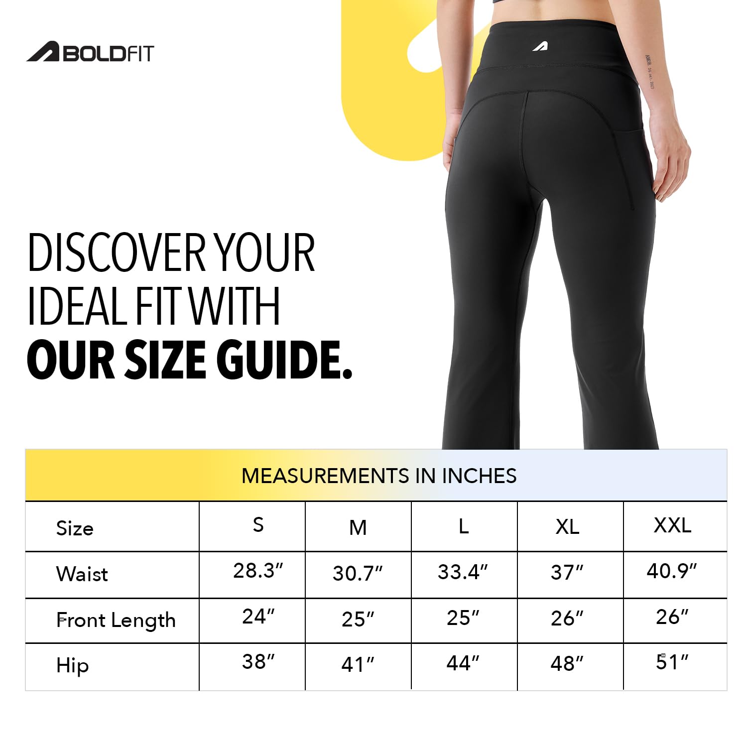 Boldfit Women's Leggings - Black - Image 2