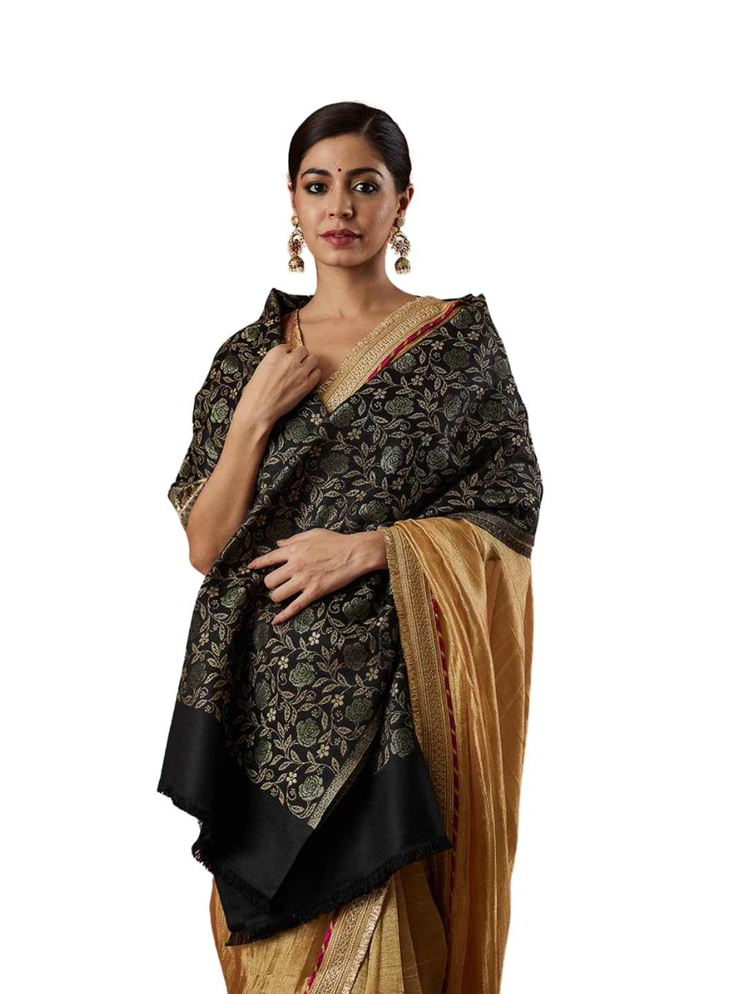 Pashmoda Women Gulnari Kaani Wool Blend Stole