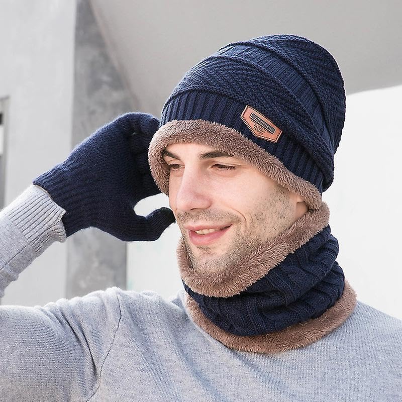 Fitness Mantra Woolen Beanie & Muffler for Men & Women - Multicolor - Image 4