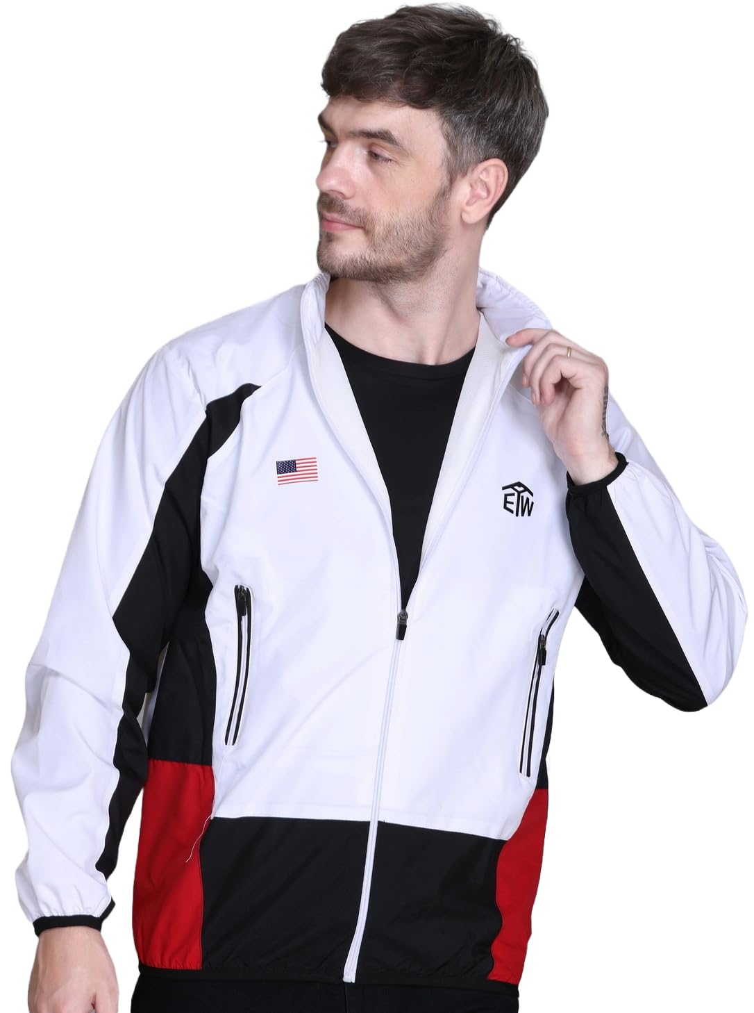 eWools Men's Nylon Winter Jacket - White