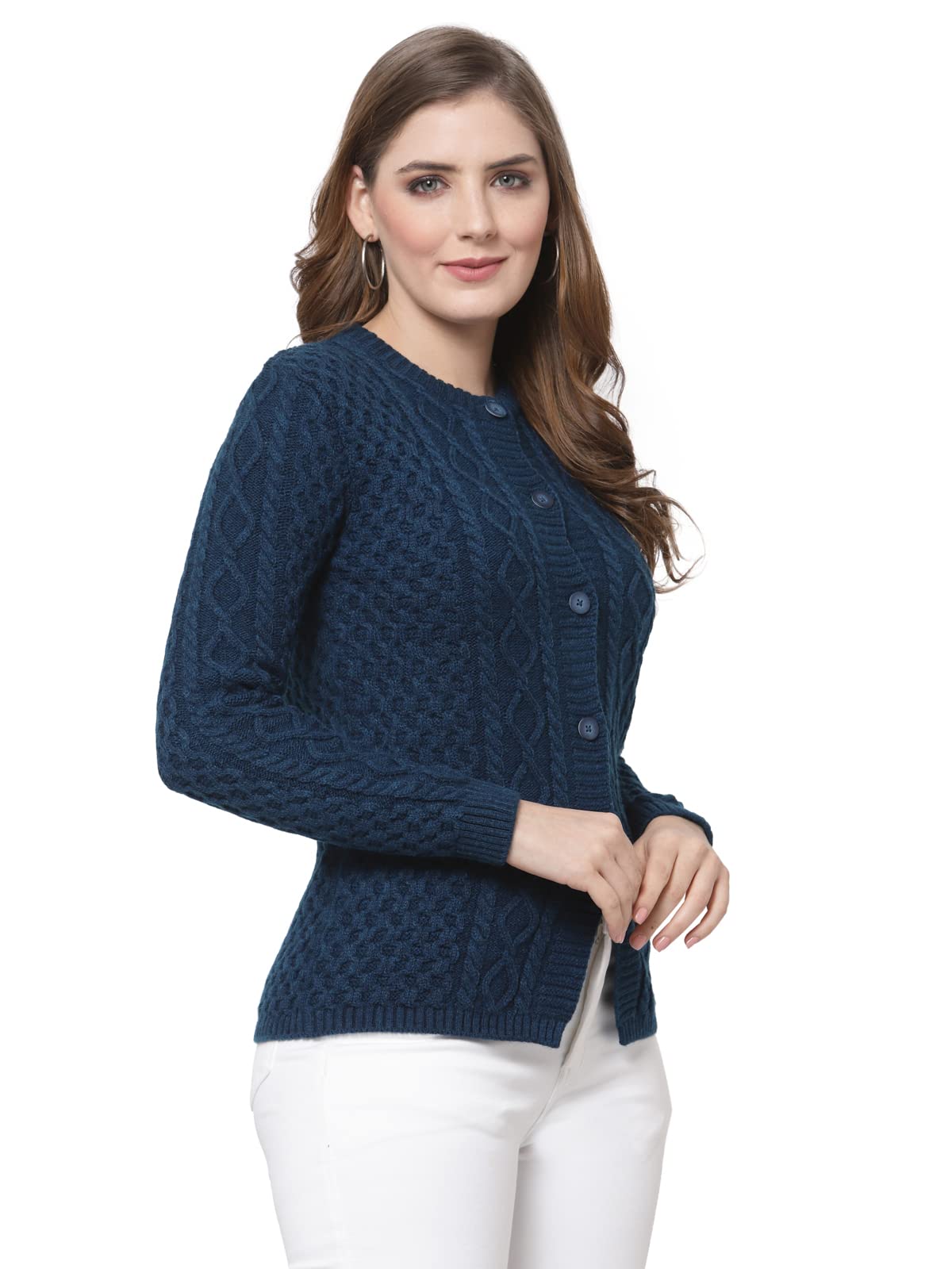 Kalt Women Cable Design Sweater - Image 3