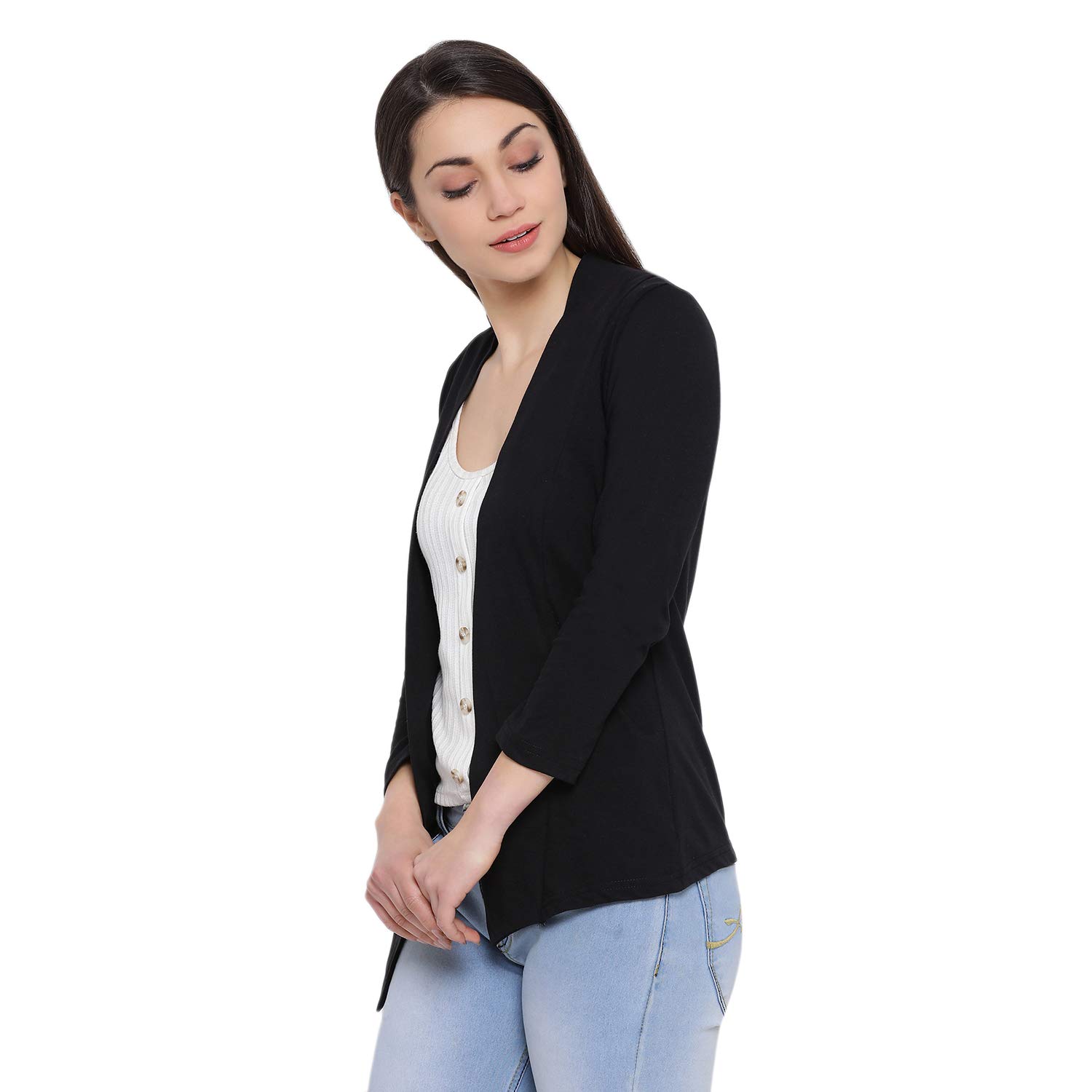 In Love Women's Black Cotton Shrug - Image 3