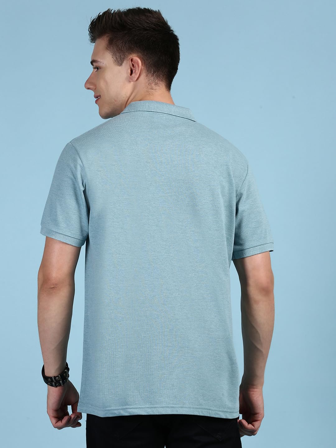 Lux Cozi Men's Pale Green Polo T-Shirt - Image 3