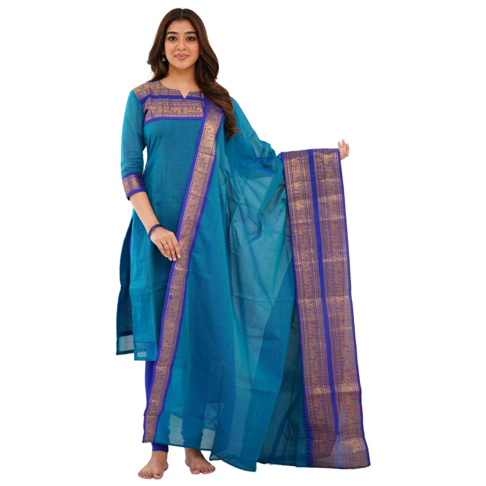 TWINLIGHT Kanchi Cotton Kurta Dupatta Set for Women