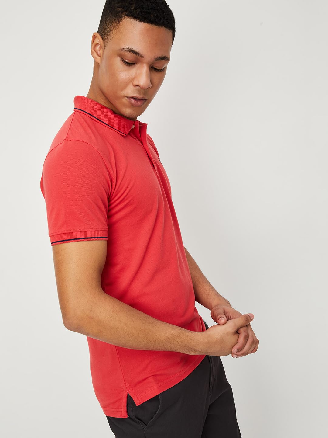 Max Men Red Polo T-Shirt - Image 5