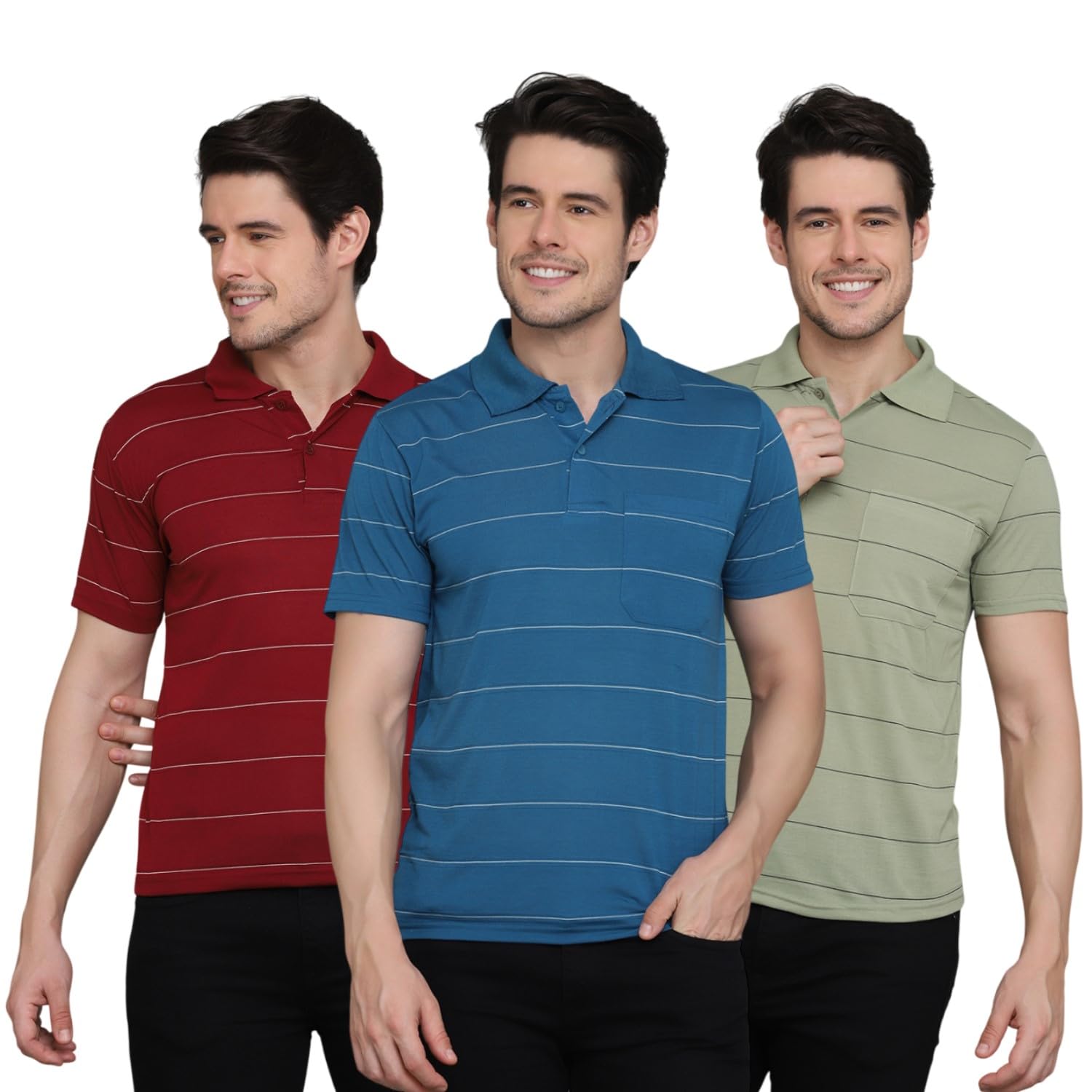 INKKR Men's Polo T-Shirt - Multicolor