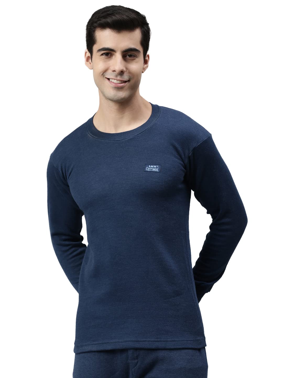 Lux Cottswool Men's Blue Thermal Top