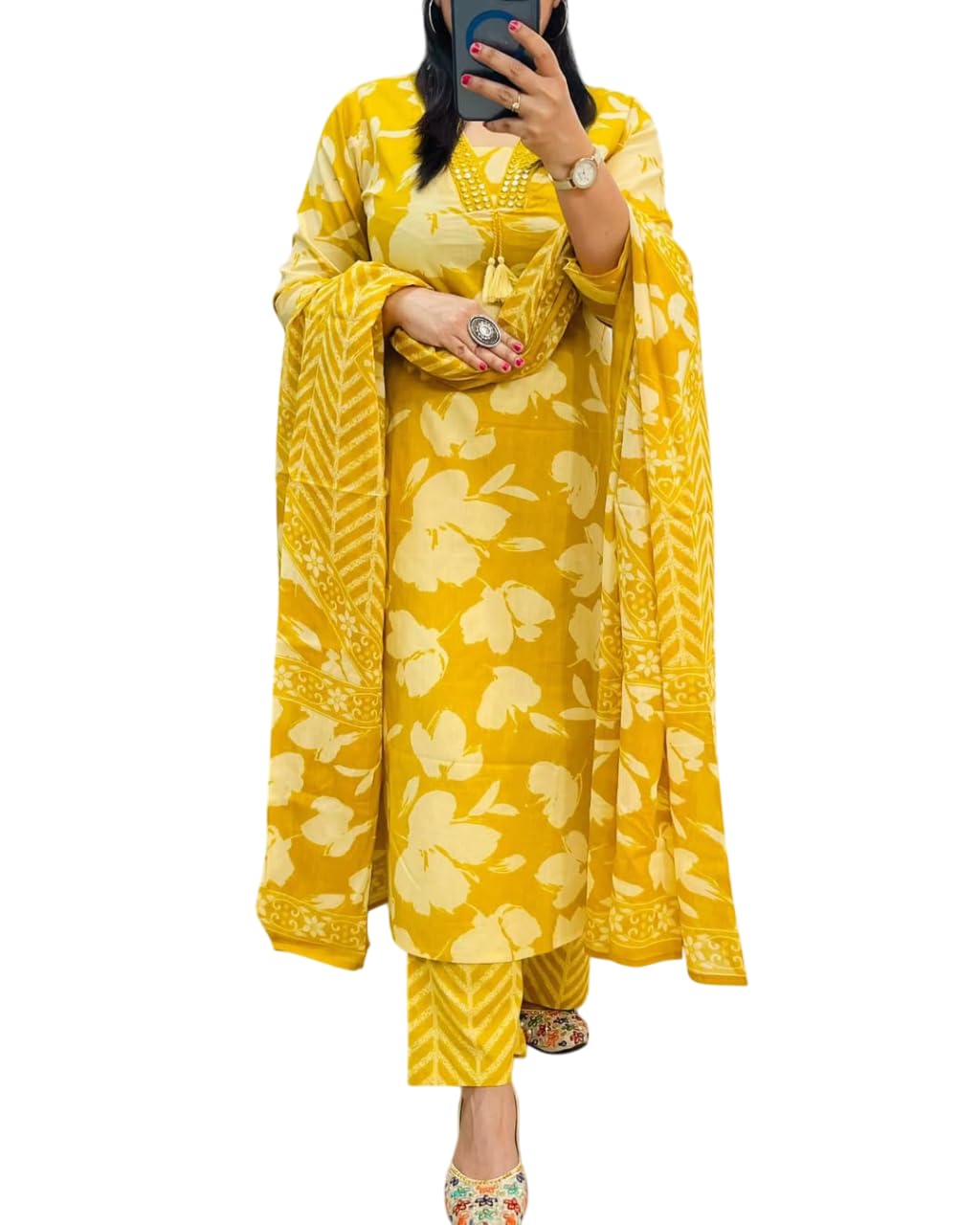 Rangnavi Women's Floral Kurta Set