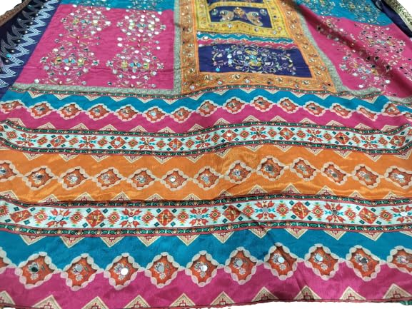 Authentic Choice Fashion Mirror Worked Dupatta - Multicolored - Image 2