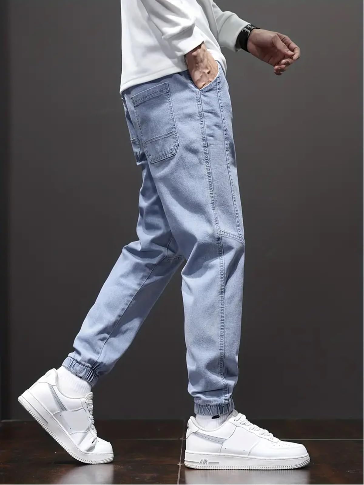 Lymio Men's Jeans - Blue - Image 5