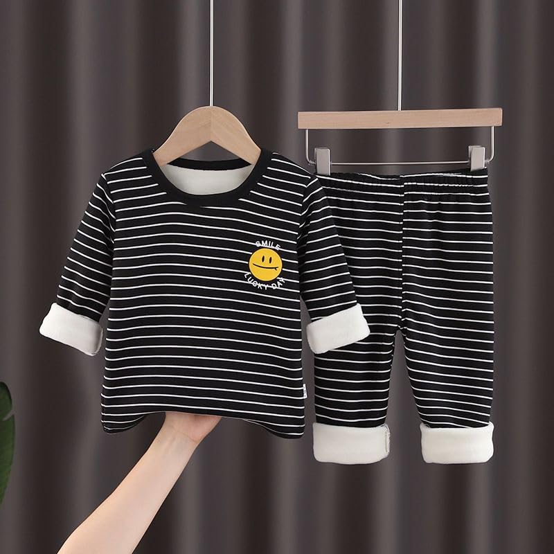 Bold Winter Warm Fleece Kid Stripe Sweatshirt - Image 2