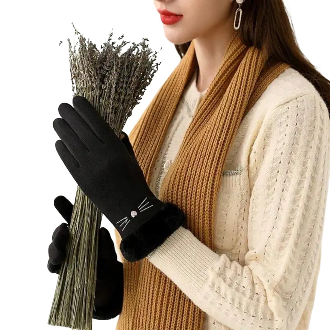 REFFER Women Wool Gloves - Warm Velvet