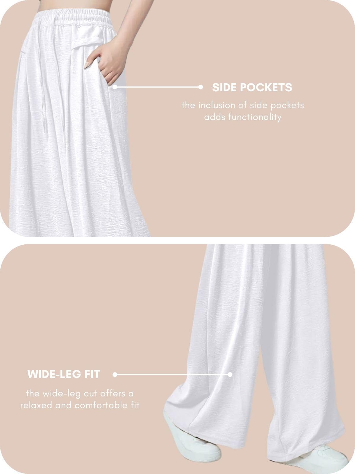 GRECIILOOKS Women's High-Waisted Textured Trousers - Image 5