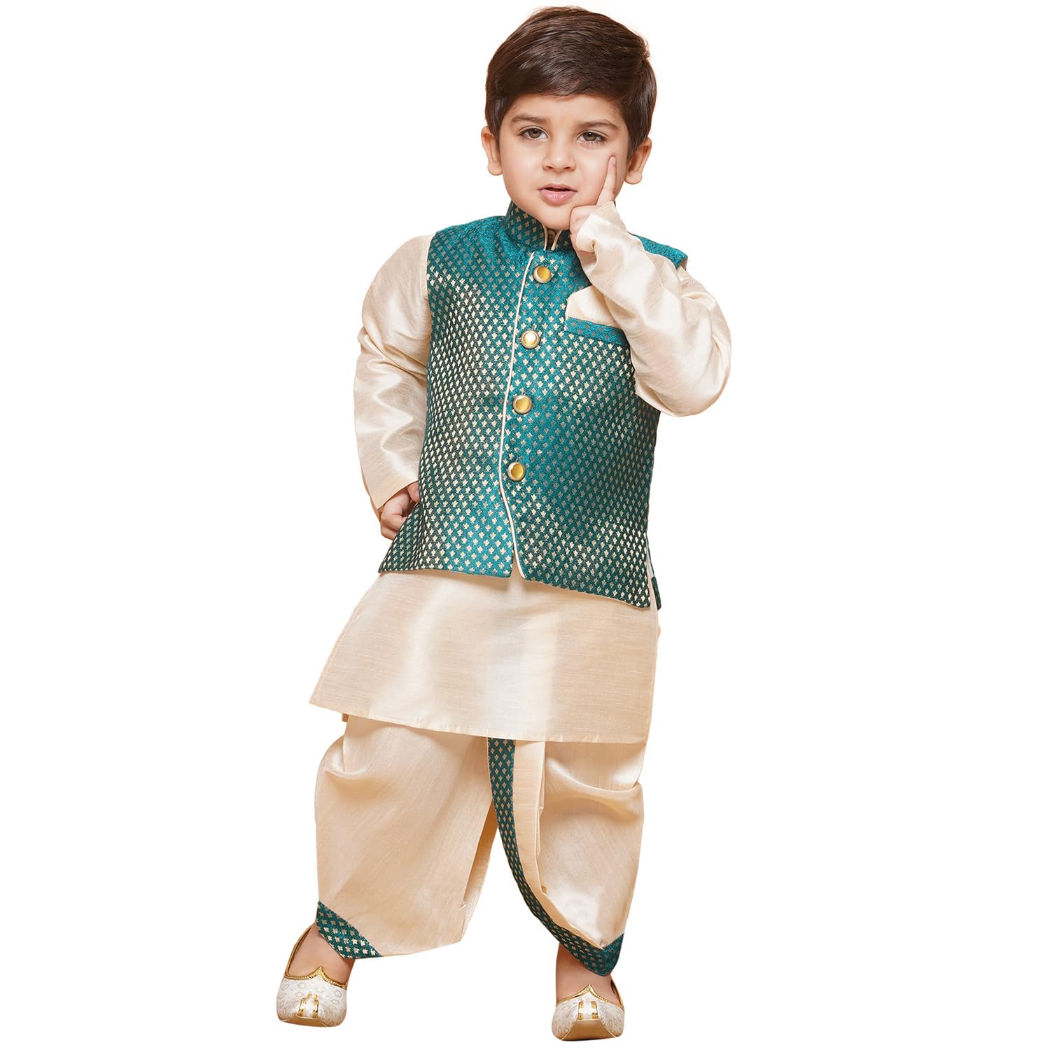 AJ DEZINES Boys Dhoti Kurta Set