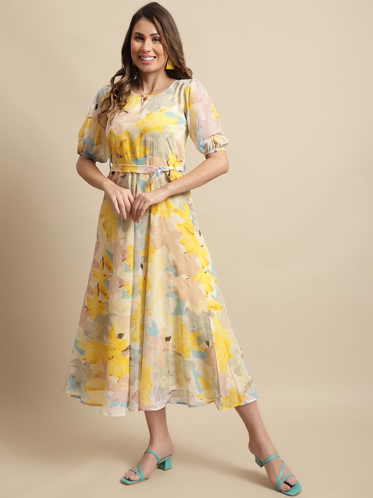 Tee Projekt Women's Lemon Zest Floral Maxi Dress - Image 2
