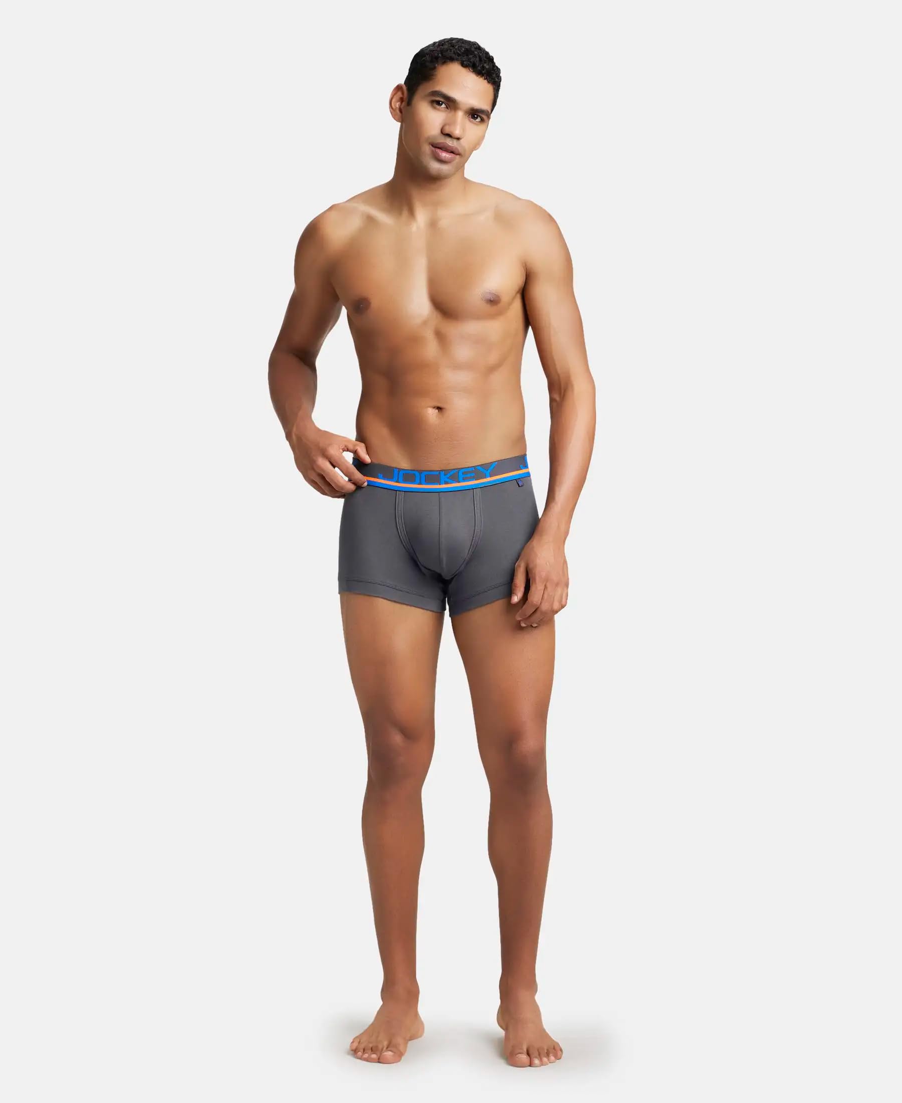 Jockey Men Super Combed Cotton Rib Trunk - Image 4