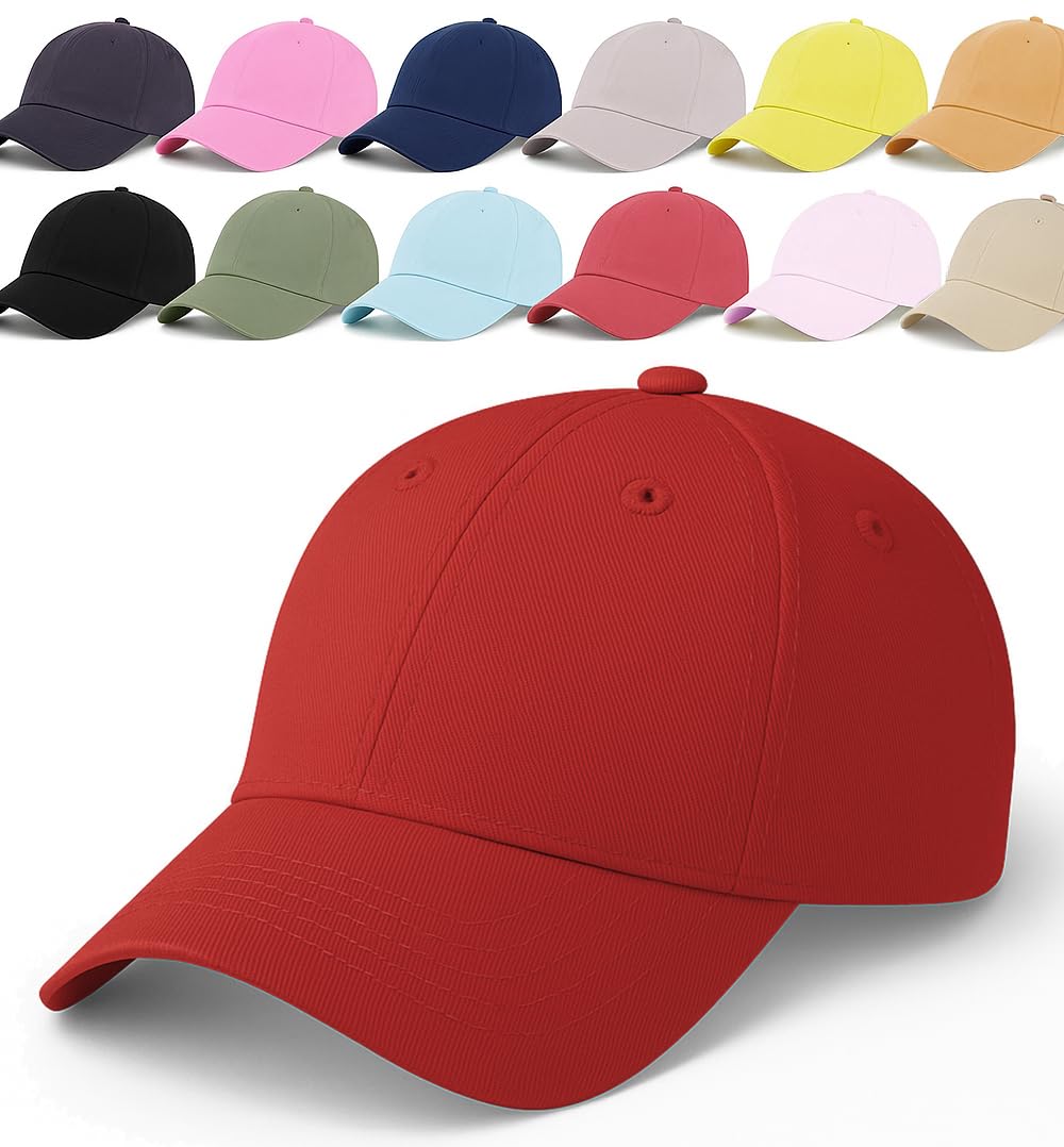 ENCIGER Unisex Red Baseball Cap