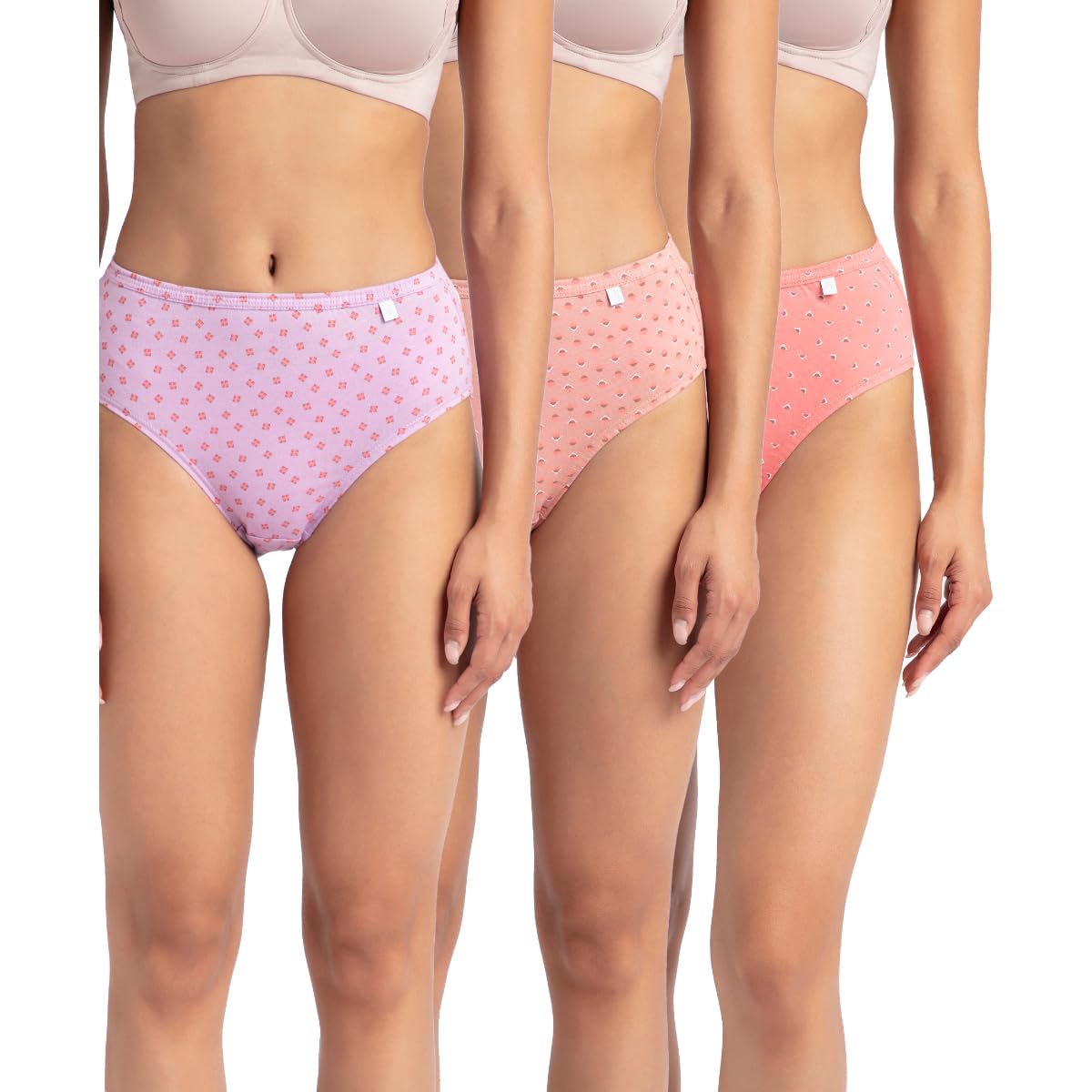 Jockey Women's Multicolor Cotton Hipster Briefs